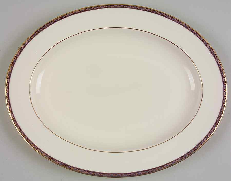 St. James 13" Oval Serving Platter by Minton-1