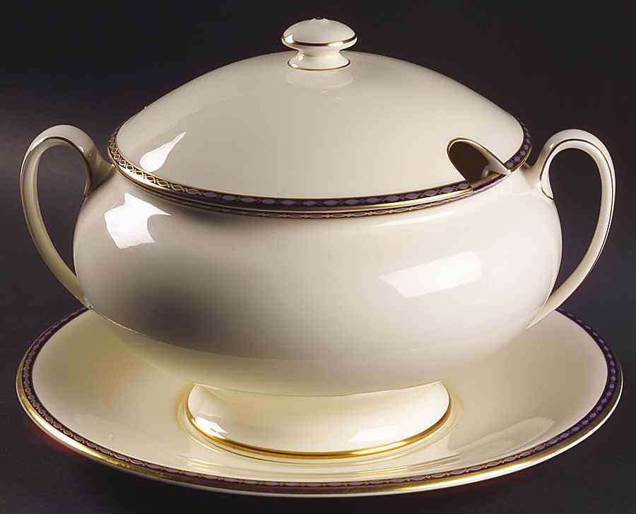 St. James Tureen & Lid w/Underplate by Minton-1
