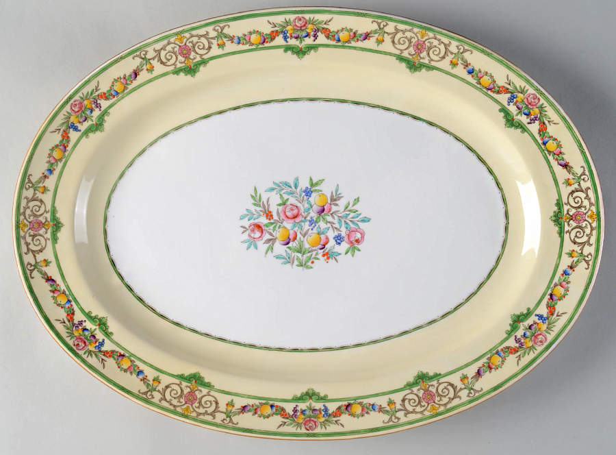Stratford 17" Oval Serving Platter by Minton-1