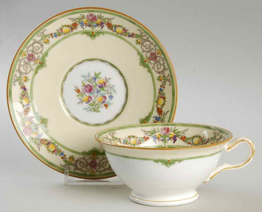 Stratford Footed Cup & Saucer Set by Minton-1