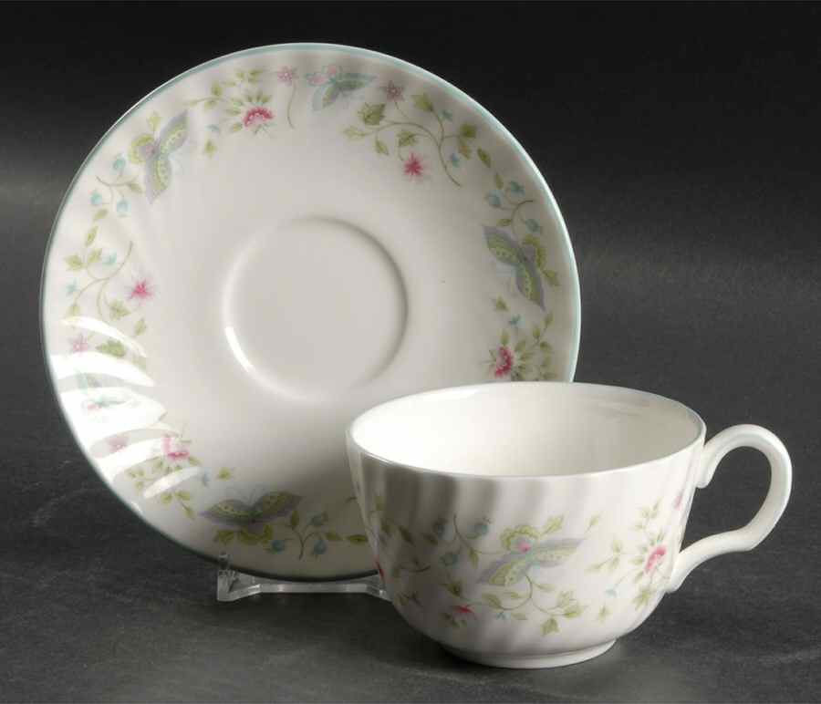 Summer Days Flat Cup & Saucer Set by Minton-1