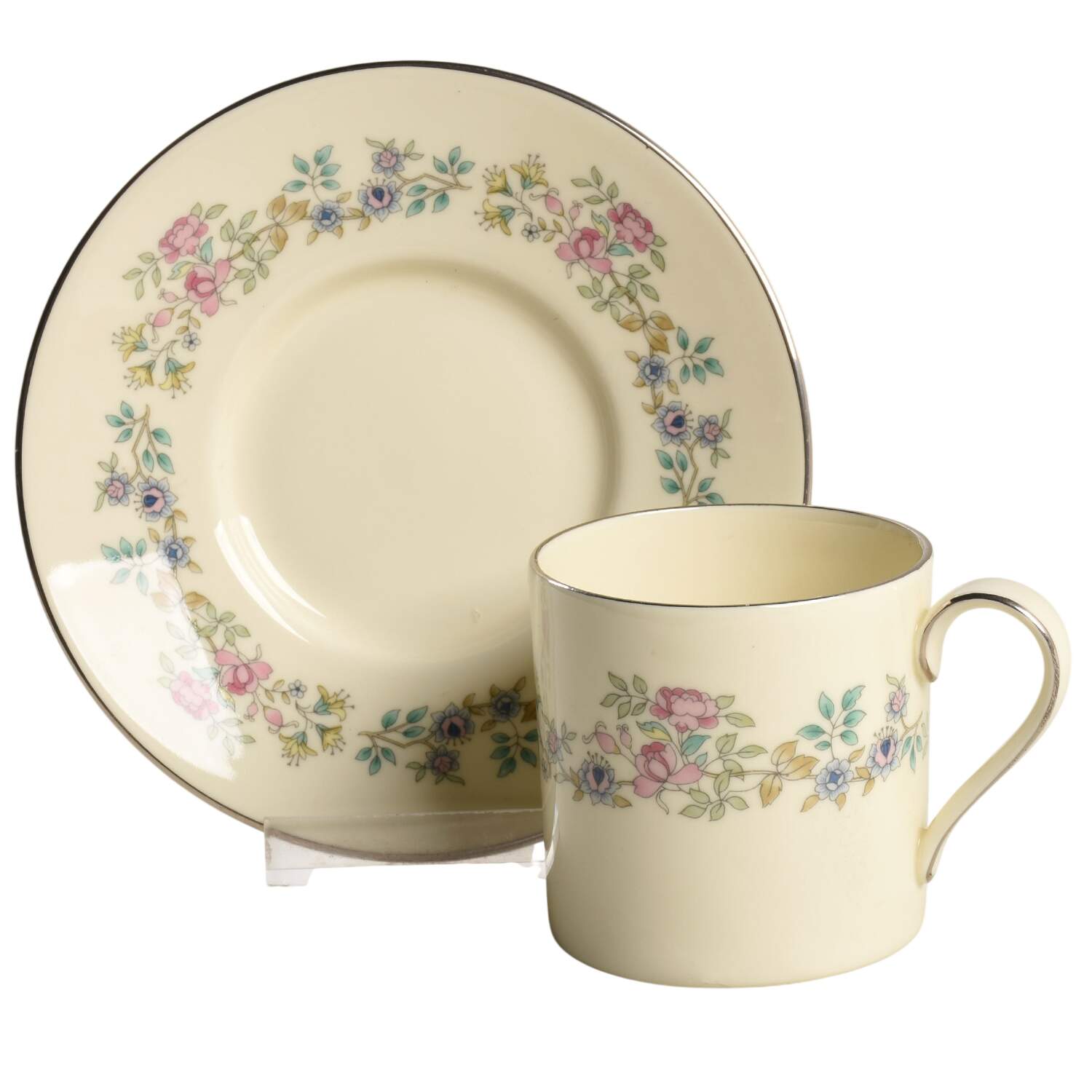 Summer Song Flat Demitasse Cup & Saucer Set by Minton-1