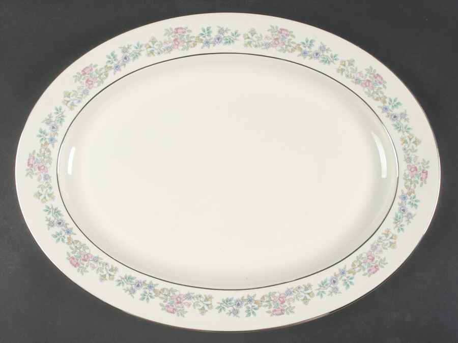 Summer Song 16" Oval Serving Platter by Minton-1