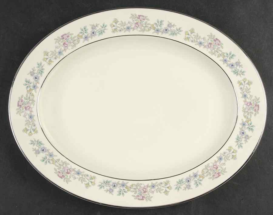 Summer Song 13" Oval Serving Platter by Minton-1