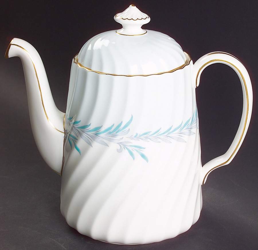 Symphony Blue Coffee Pot & Lid by Minton-1