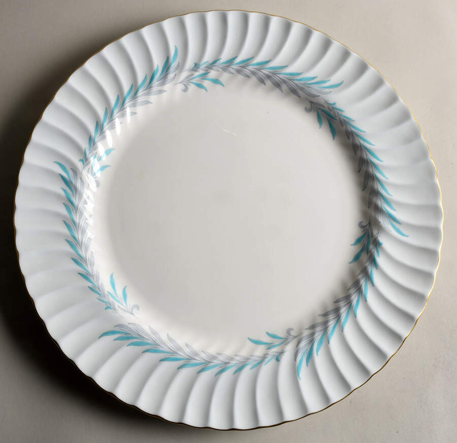 Symphony Blue 15" Chop Plate (Round Platter) by Minton-1