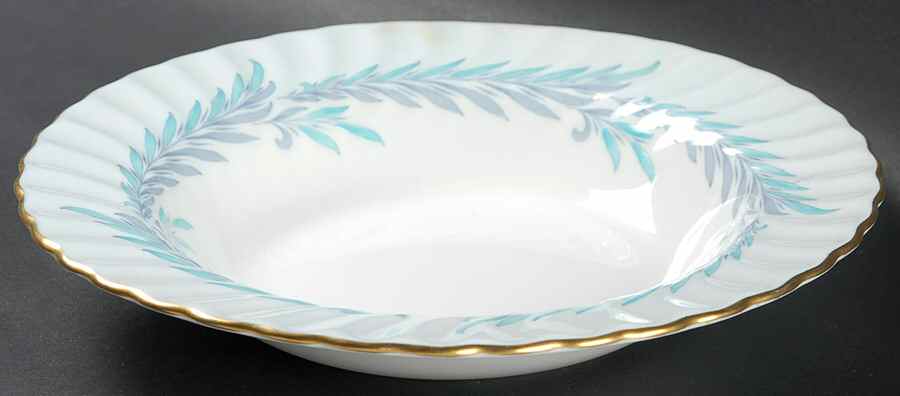 Symphony Blue Rim Soup Bowl by Minton-1