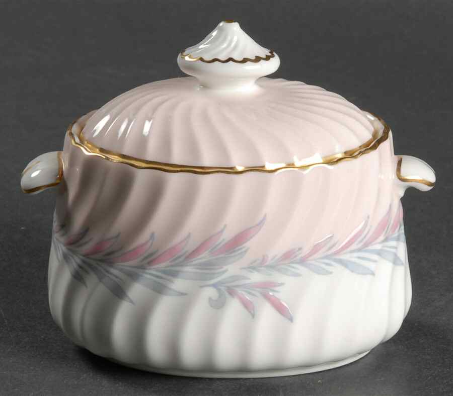 Symphony Pink Mini Sugar Bowl & Lid by Minton-1