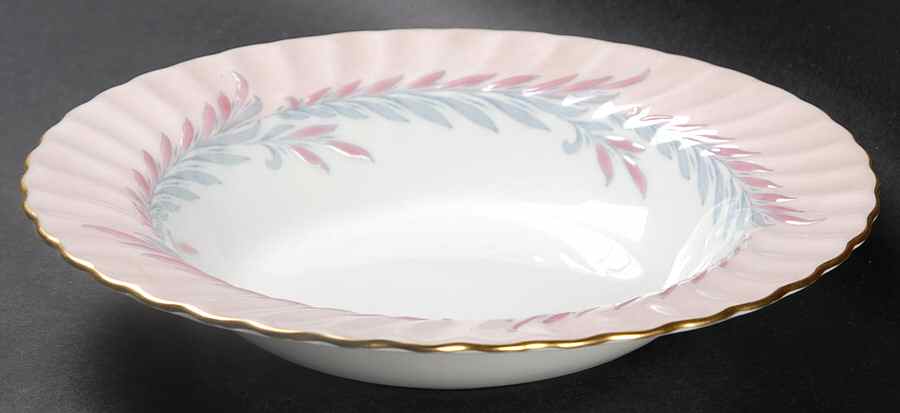 Symphony Pink Rim Soup Bowl by Minton-1