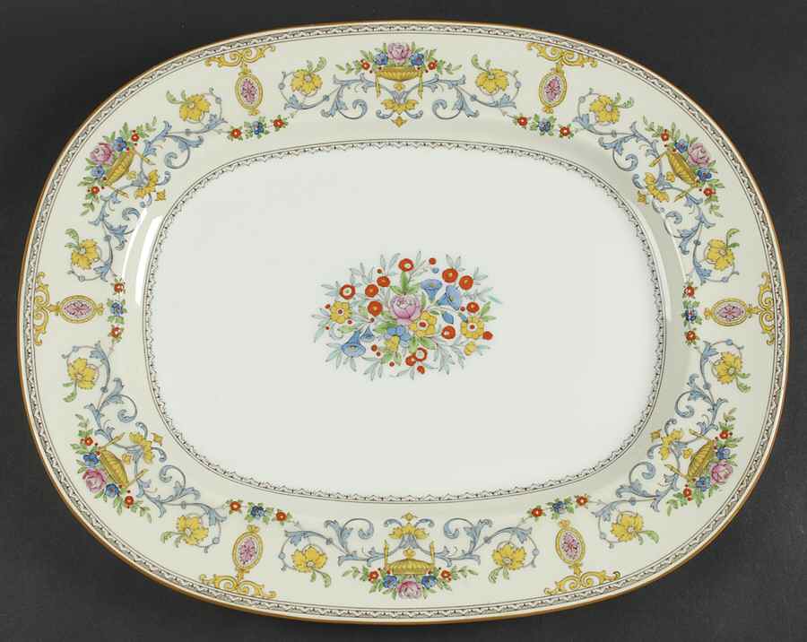 Talbot 17" Oval Serving Platter by Minton-1