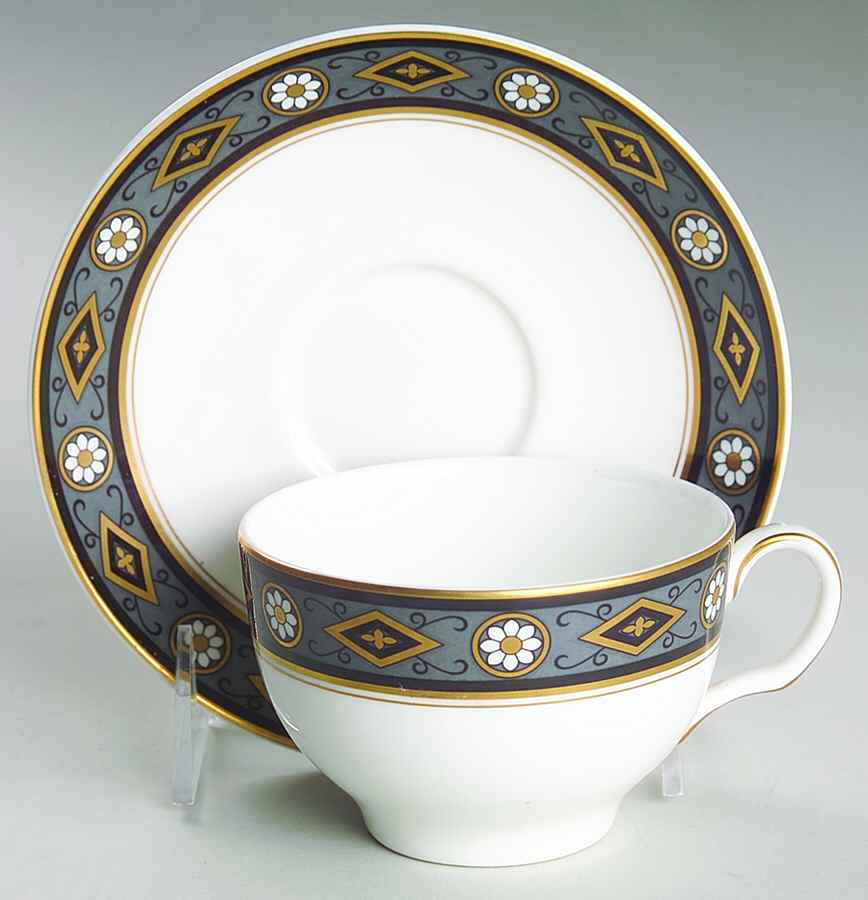 Tangiers Flat Cup & Saucer Set by Minton-1