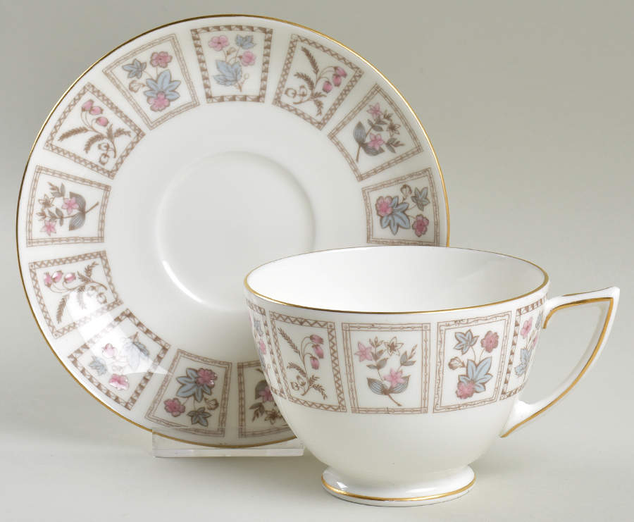 Tapestry (Gold Trim) Oversized Cup & Saucer Set by Minton-1