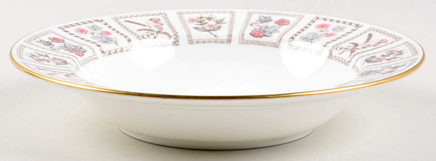 Tapestry (Gold Trim) Rim Soup Bowl by Minton-1