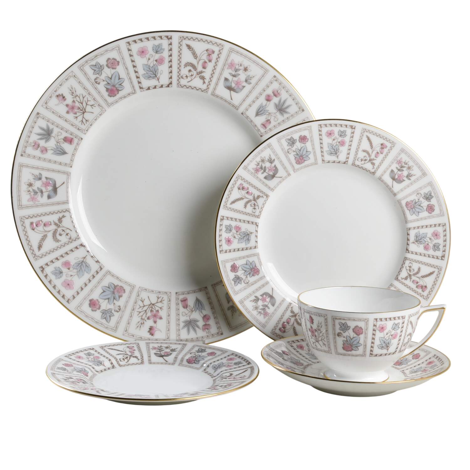 Tapestry (Gold Trim) 40  Piece Estate Set by Minton-1