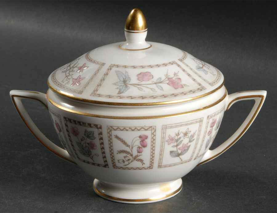 Tapestry (Gold Trim) Sugar Bowl & Lid by Minton-1
