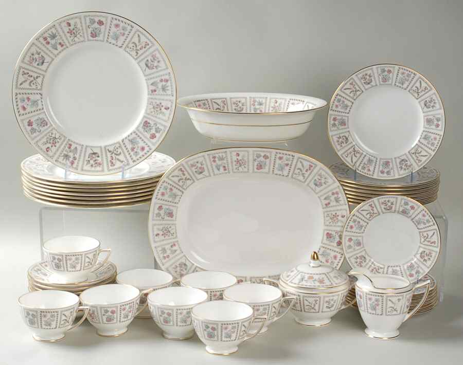 Tapestry (Gold Trim) 45 Piece Estate Set by Minton-1