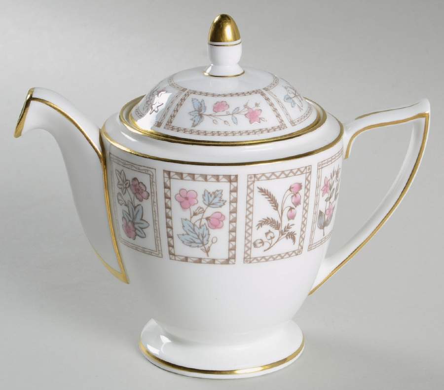 Tapestry (Gold Trim) Individual Teapot & Lid by Minton-1