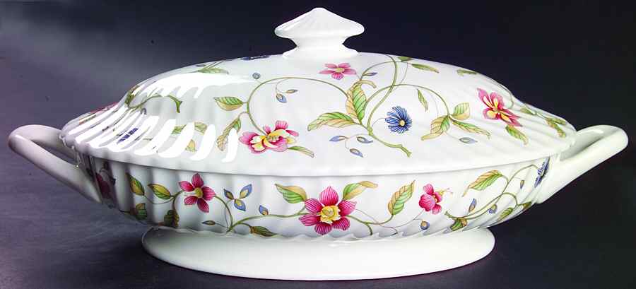 Tapestry (Newer, No Trim, S770) Oval Covered Vegetable by Minton-1