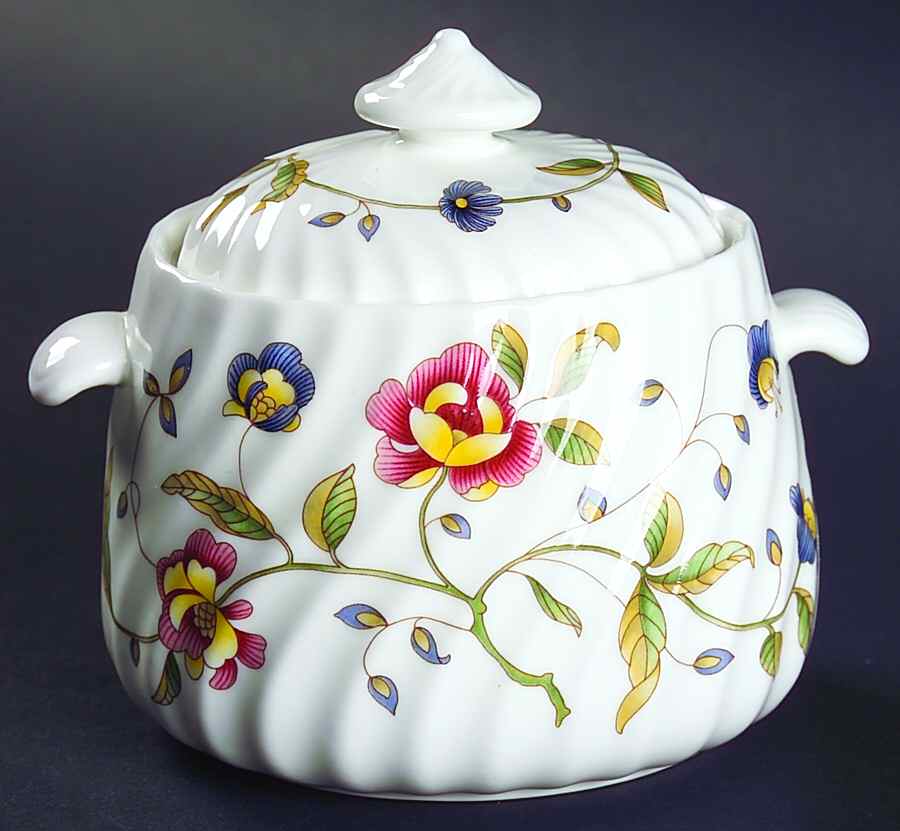 Tapestry (Newer, No Trim, S770) Sugar Bowl & Lid by Minton-1