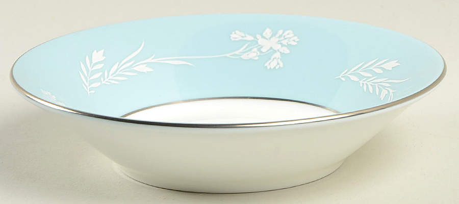 Turquoise Cameo Fruit/Dessert (Sauce) Bowl by Minton-1