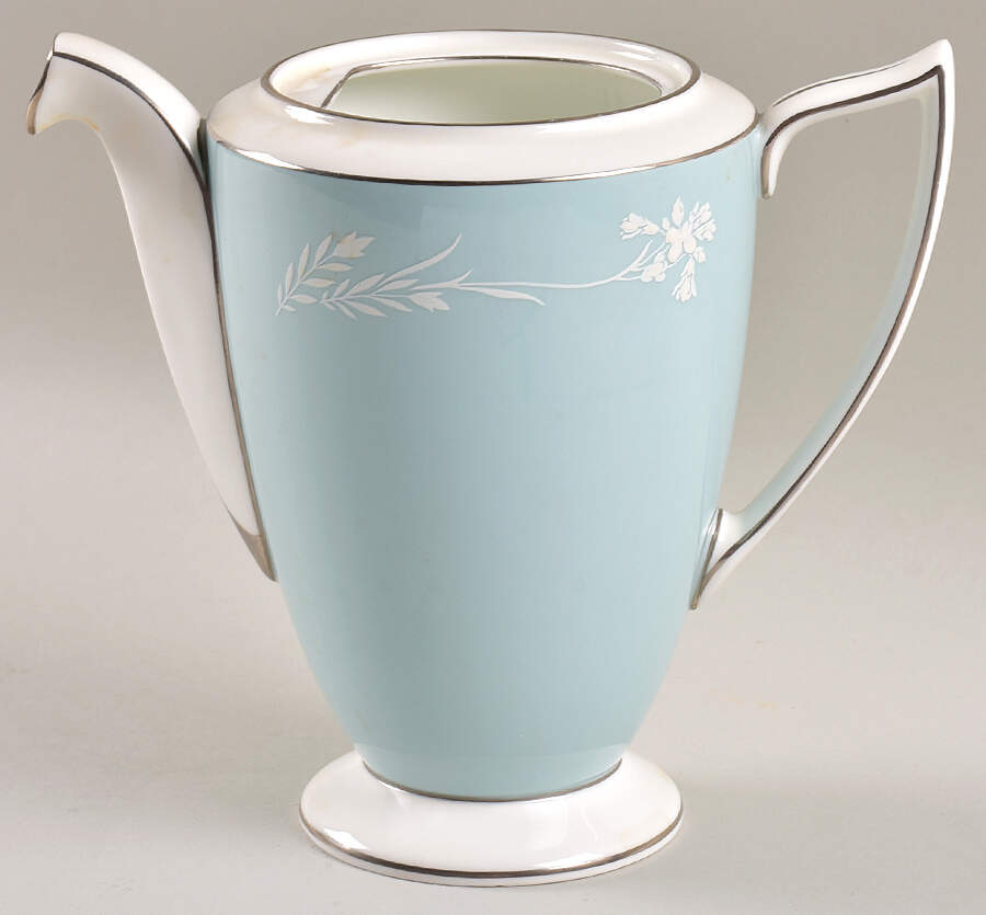 Turquoise Cameo Coffee Pot No Lid by Minton-1