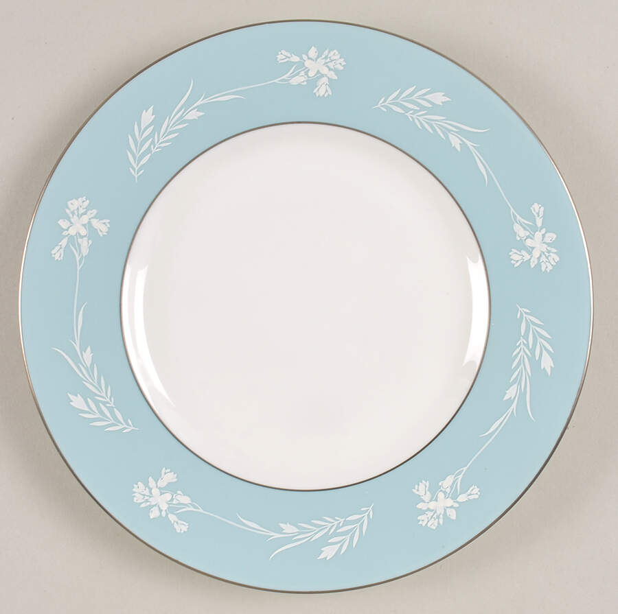 Turquoise Cameo Salad Plate by Minton-1