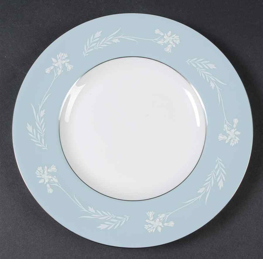 Turquoise Cameo Luncheon Plate by Minton-1