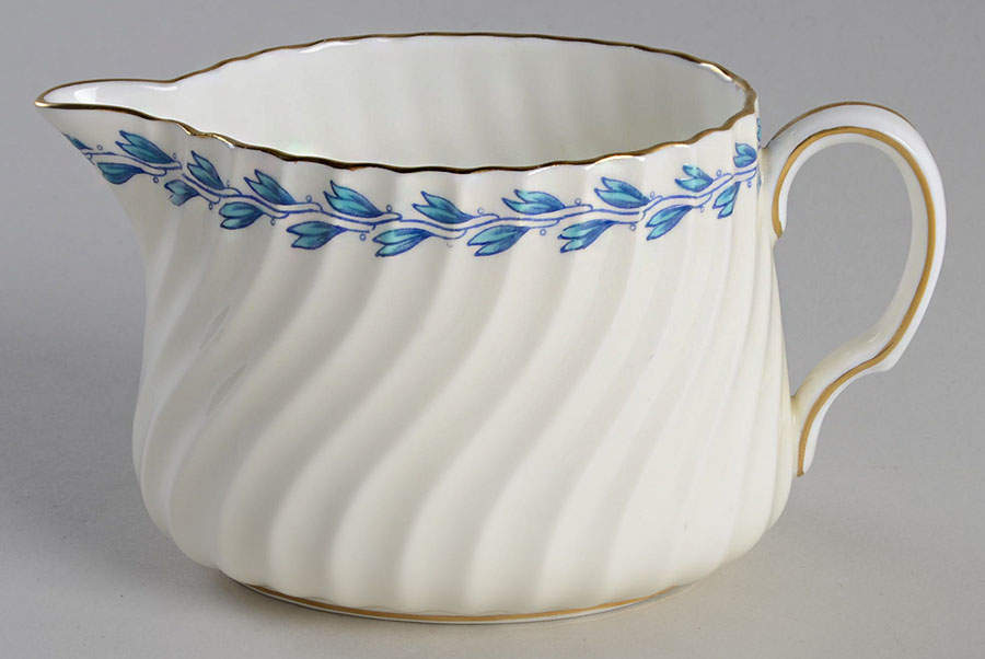 Turquoise Wreath Creamer by Minton-1