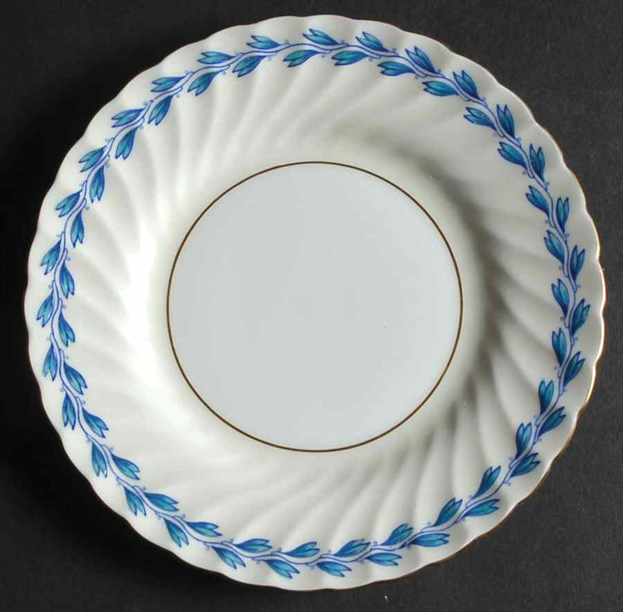 Turquoise Wreath Bread & Butter Plate by Minton-1