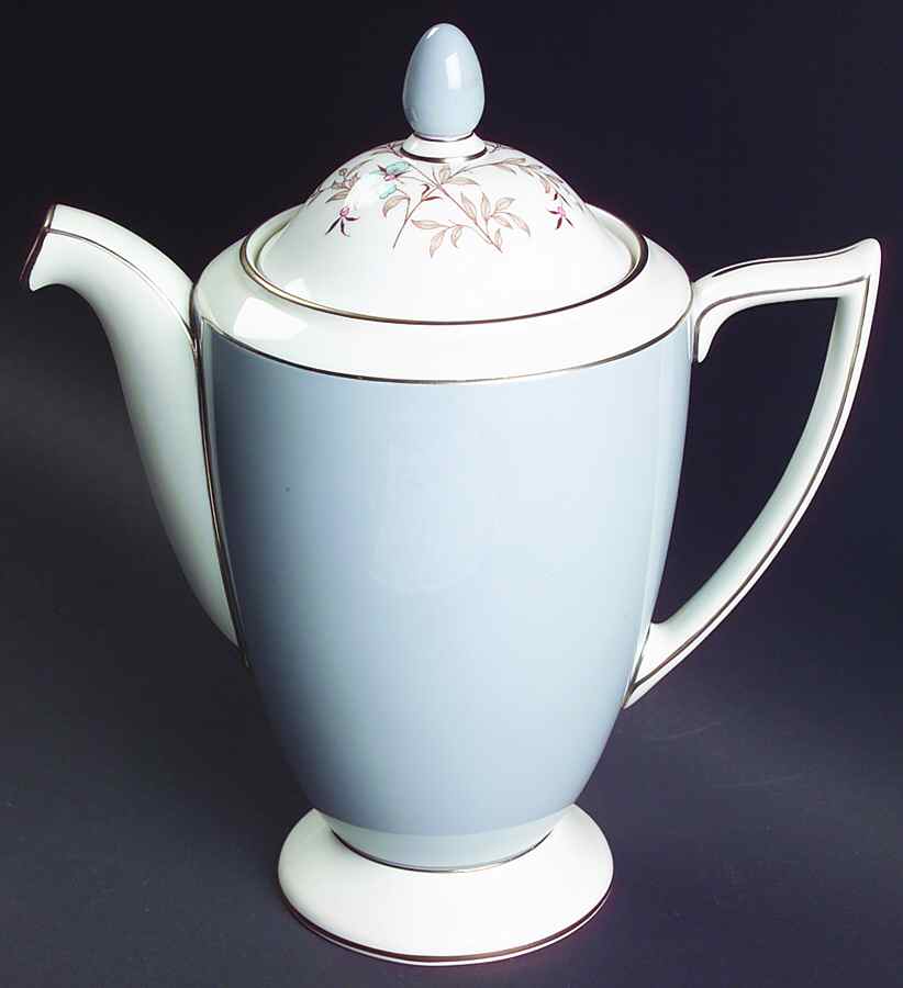 Twilight Grey Coffee Pot & Lid by Minton-1