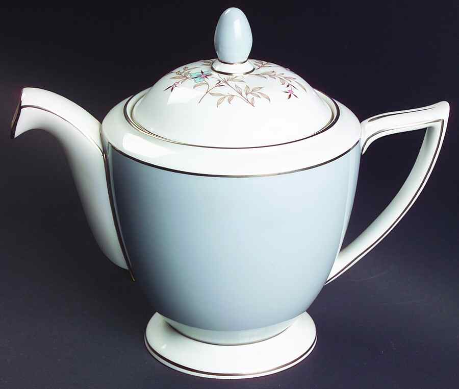 Twilight Grey Teapot & Lid by Minton-1