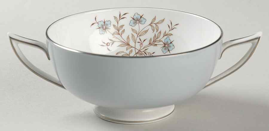 Twilight Grey Footed Cream Soup Bowl by Minton-1