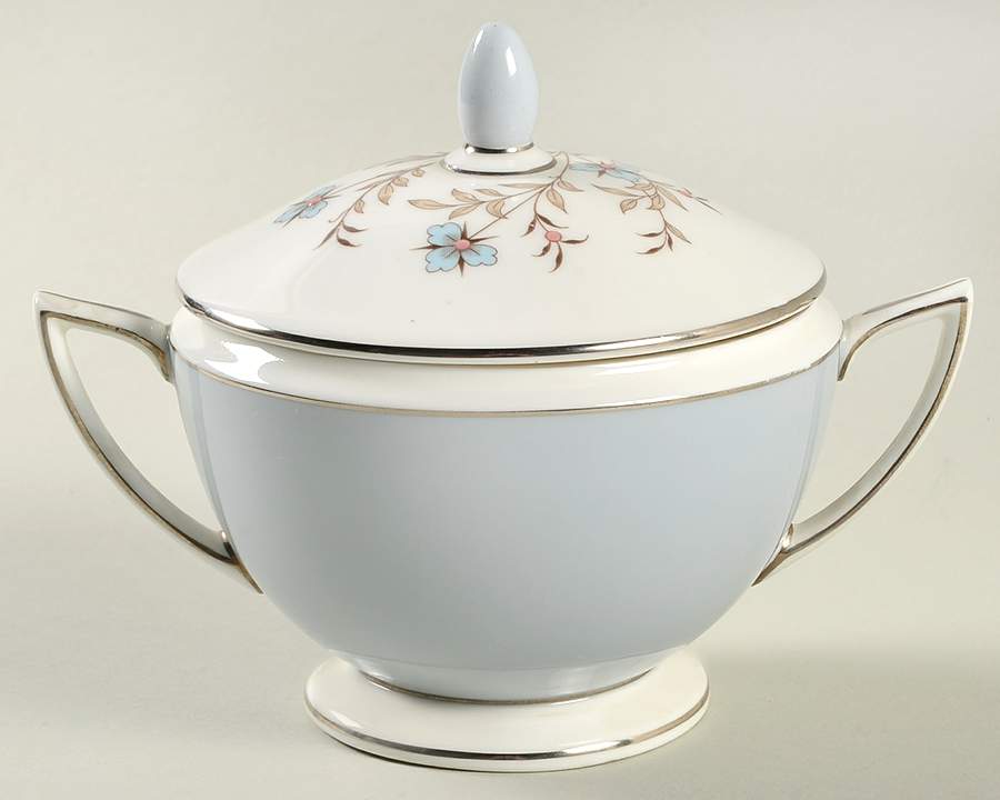 Twilight Grey Sugar Bowl & Lid by Minton-1