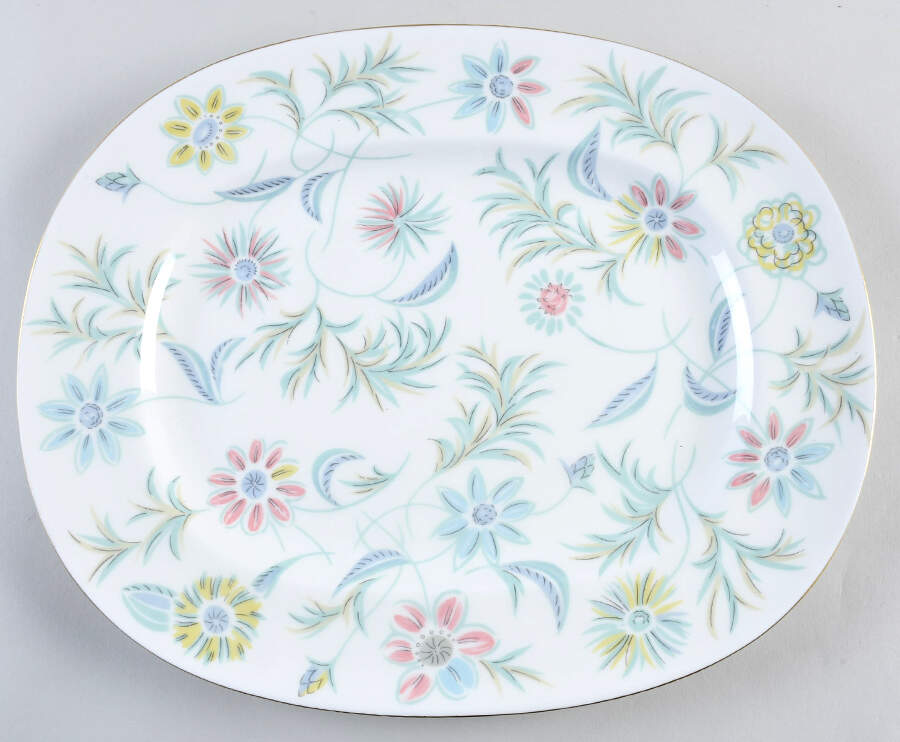 Vanessa 14" Oval Serving Platter by Minton-1