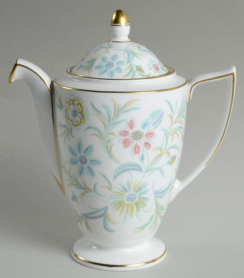 Vanessa Mini Coffee Pot & Lid by Minton-1