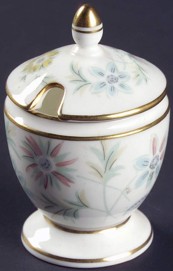 Vanessa Mustard Jar & Lid by Minton-1