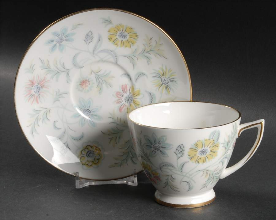 Vanessa Footed Cup & Saucer Set by Minton-1