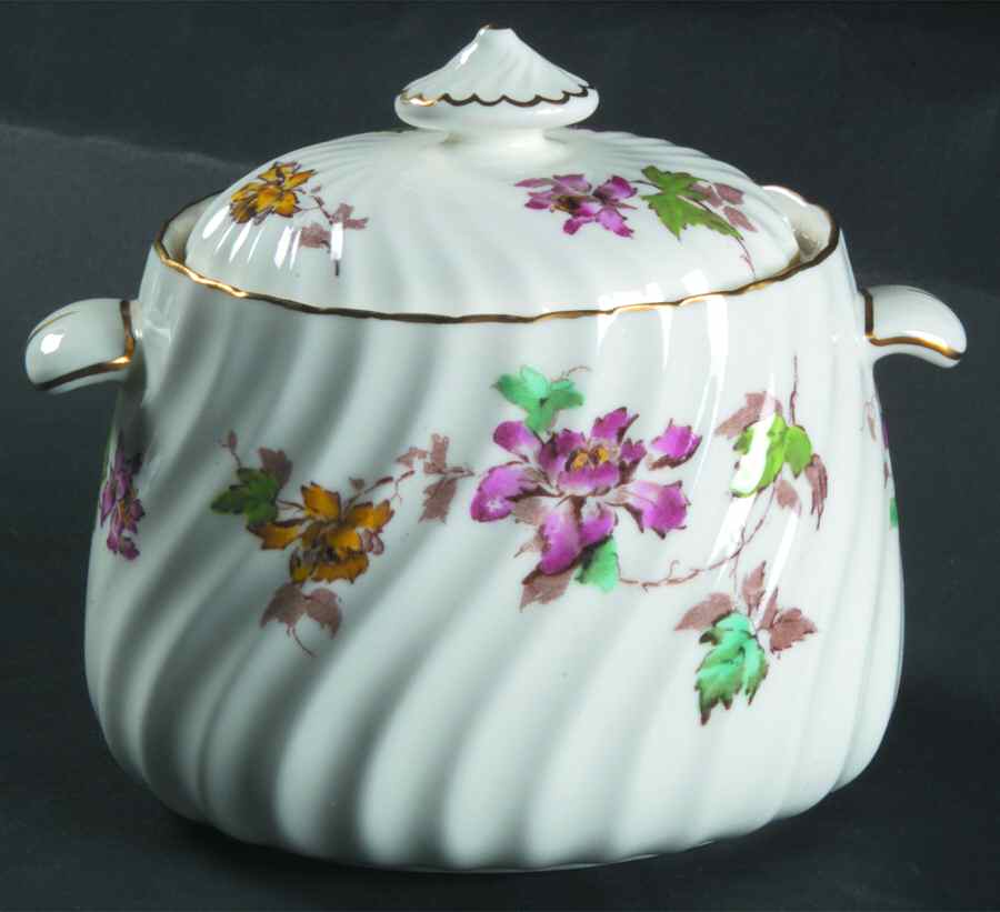 Vermont Sugar Bowl & Lid by Minton-1