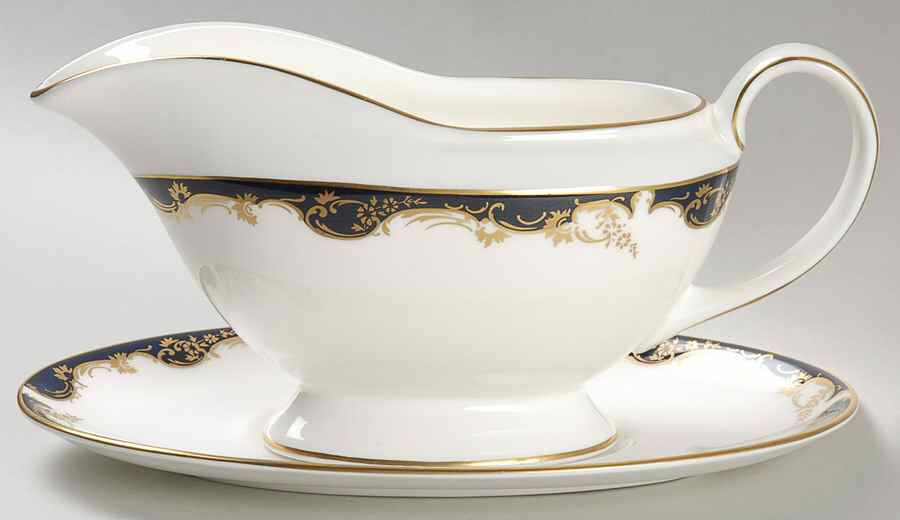 Versailles Gravy Boat & Underplate by Minton-1