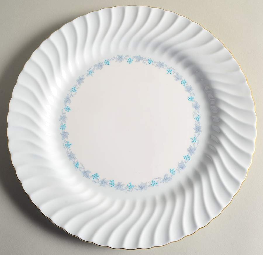 Vineyard Blue 12" Chop Plate (Round Platter) by Minton-1