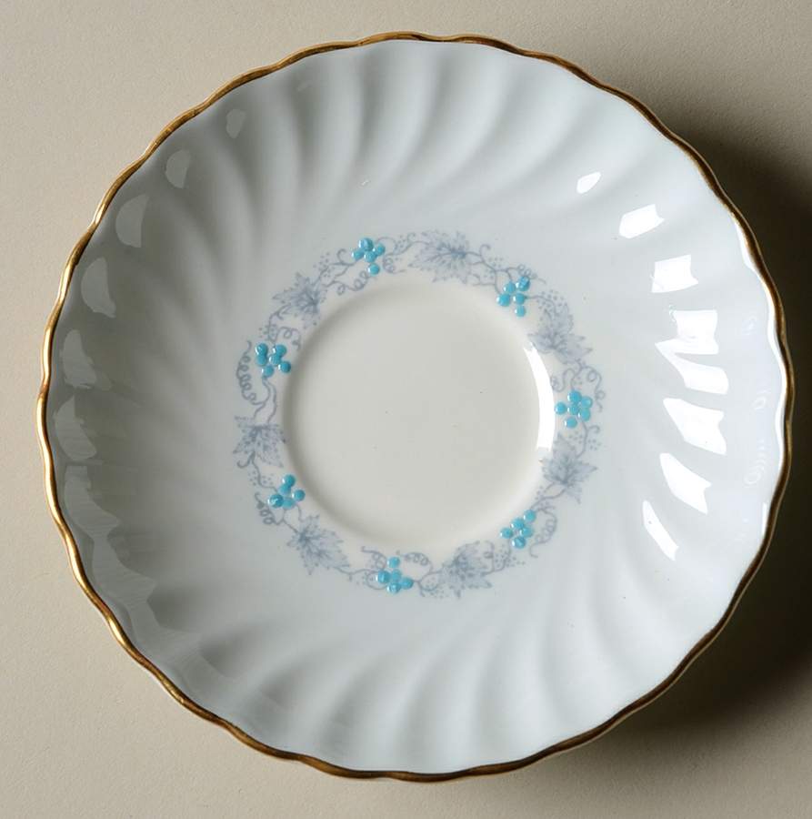 Vineyard Blue Saucer for Demitasse Cup by Minton-1