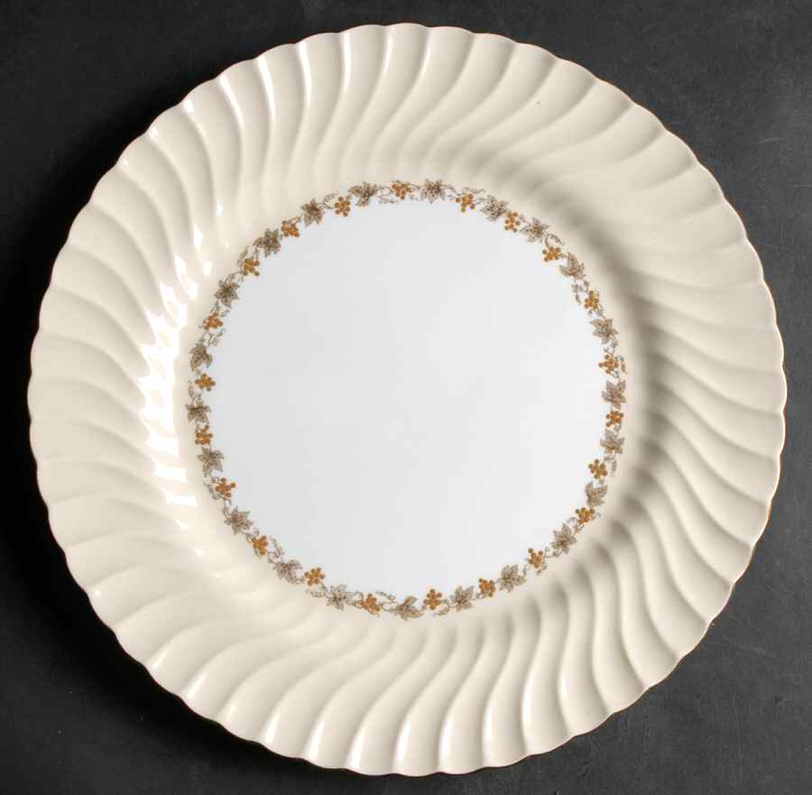 Vineyard Buff 12" Chop Plate (Round Platter) by Minton-1