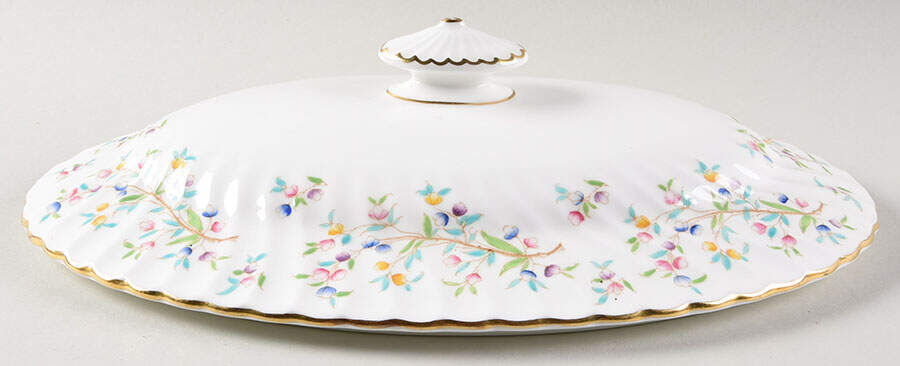 Virginia Lid for Oval Vegetable by Minton-1