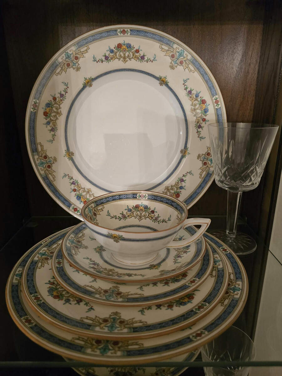 Warwick Blue Salad Plate by Minton-1