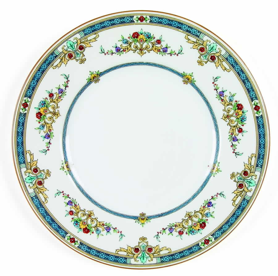 Warwick Blue Dinner Plate by Minton-1