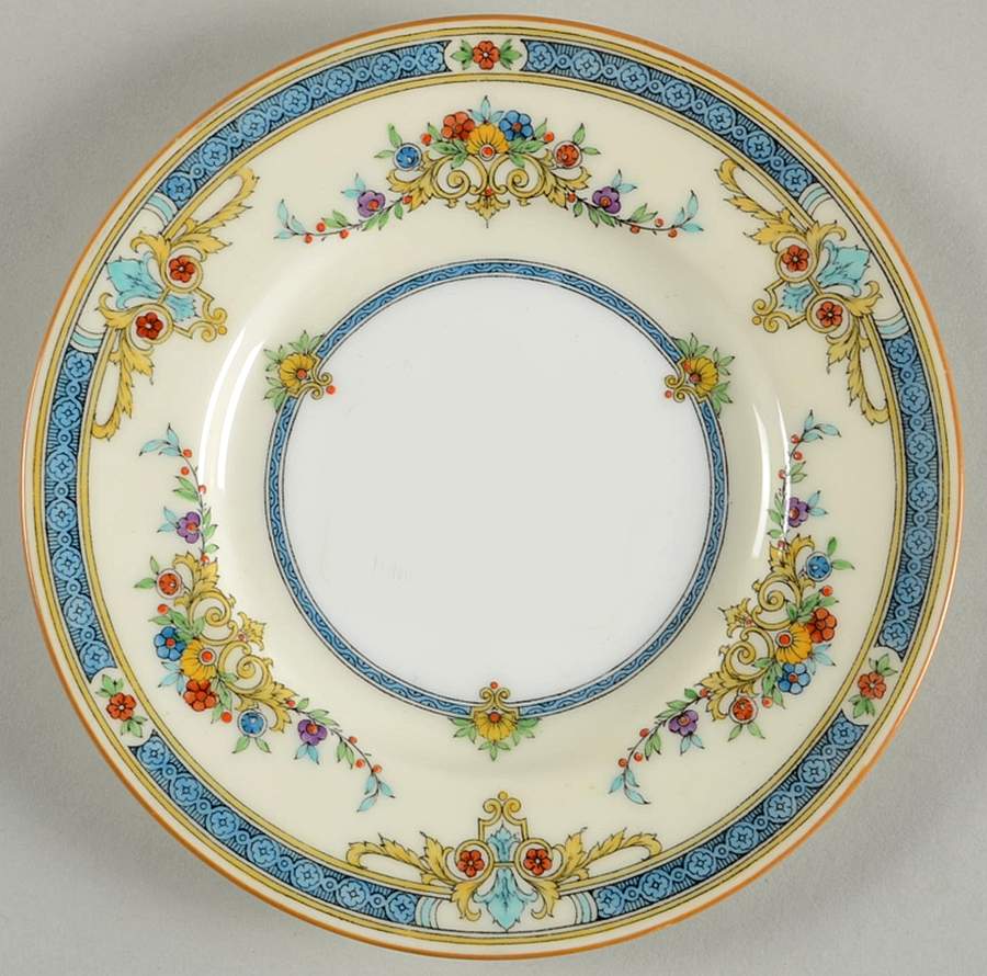 Warwick Blue Bread & Butter Plate by Minton-1