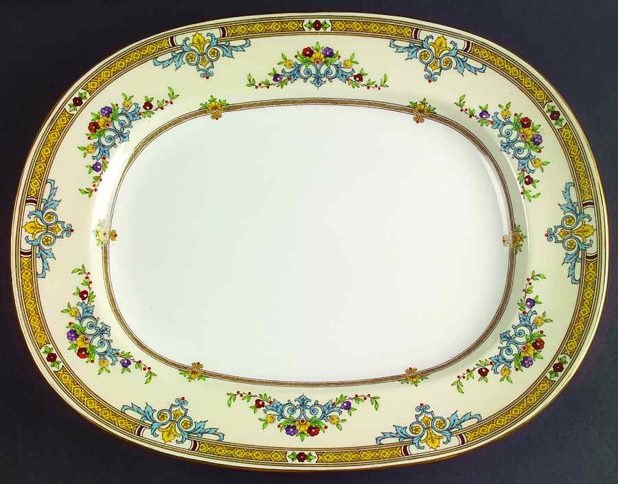 Warwick 14" Oval Serving Platter by Minton-1
