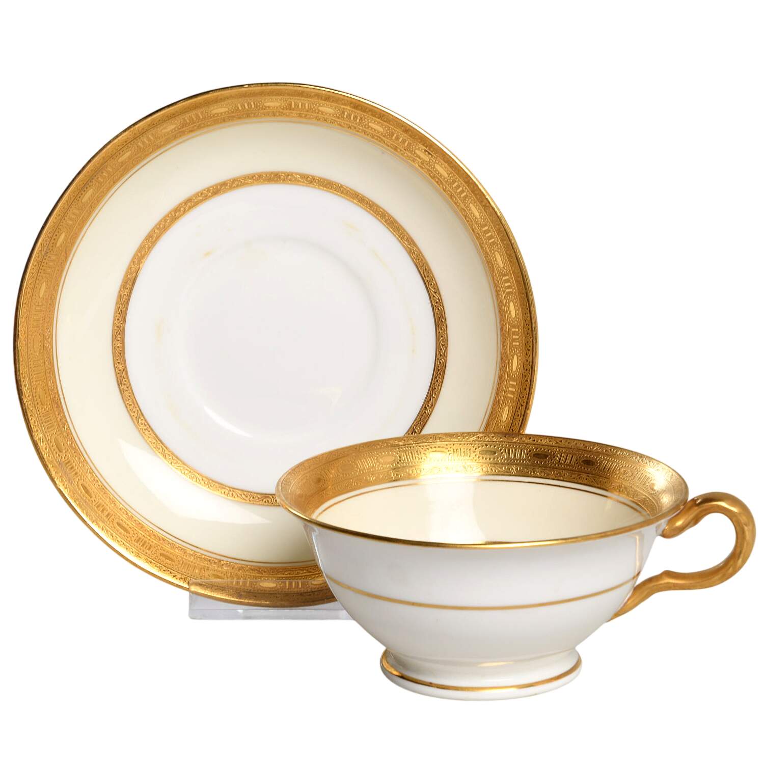 Wellington Footed Cup & Saucer Set by Minton-1