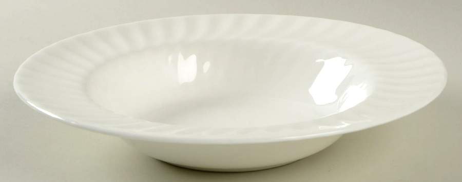 White Fife Large Rim Soup Bowl by Minton-1
