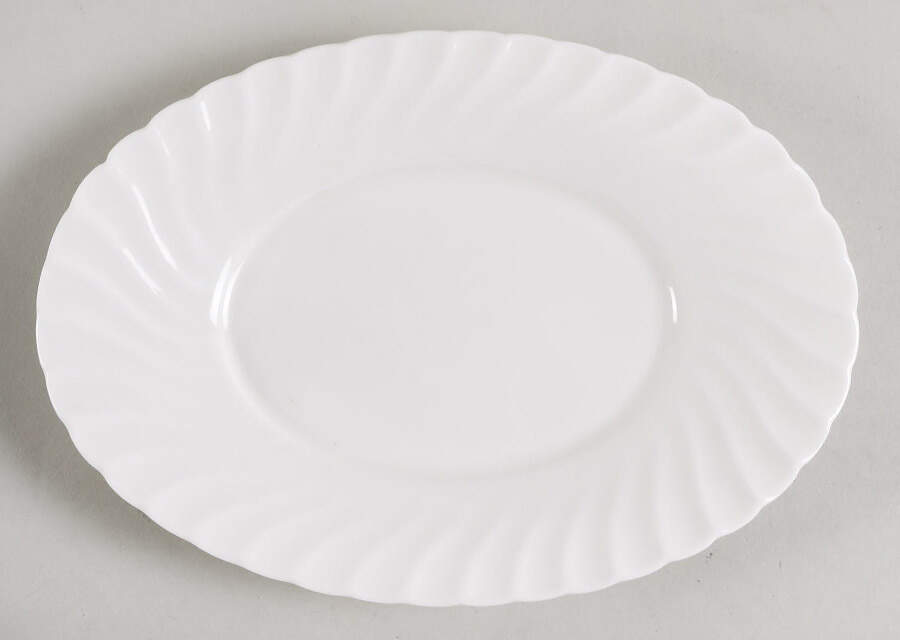 White Fife Underplate for Sauce Boat by Minton-1